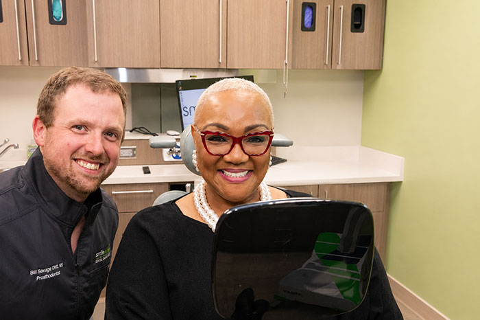happy dental implant patient